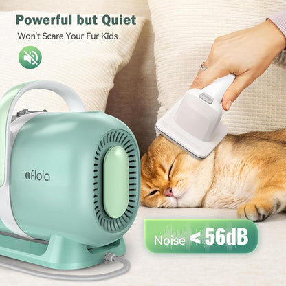 Afloia 6-in-1 Dog Grooming Kit, Pet Grooming Vacuum for Shedding, Dog Hair Vacuum with Clipper Nail