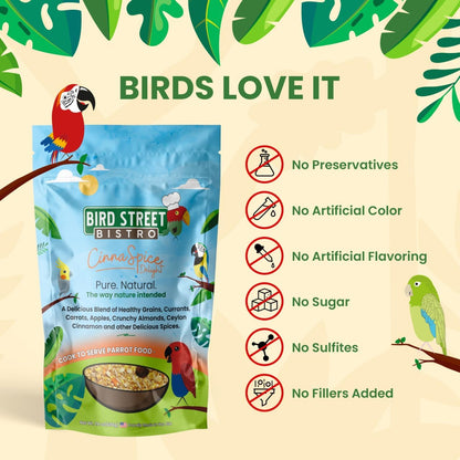Parrot Food - Parakeet & Cockatiel Food - Cooks in 3-15 min w/Natural & Organic Grains, Legumes