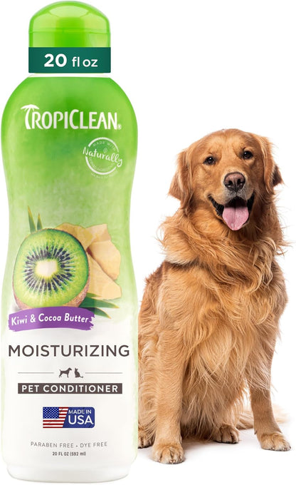 TropiClean Dog Conditioner, Easy Detangling & Moisturizing Conditioner, Puppy Safe, Made in The