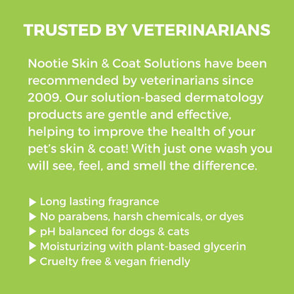 Nootie Aloe&Oatmeal Pet Shampoo for Sensitive Skin-Long lasting Cucumber Melon Shampoo-Helps