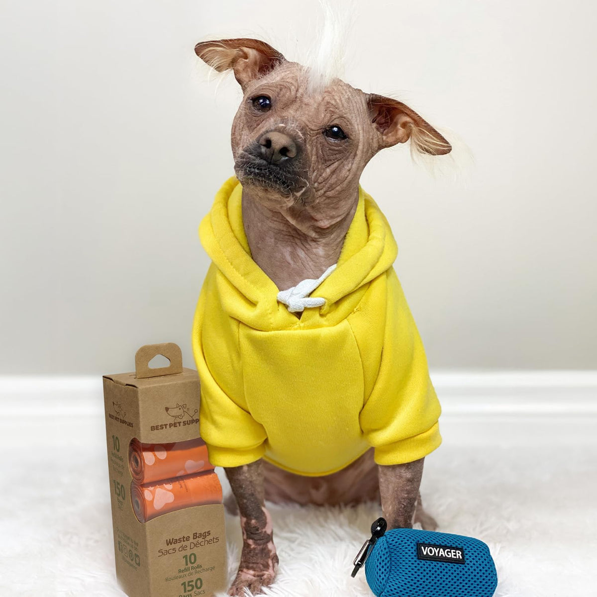 Best Pet Supplies Dog Poop Bags (150 Bags) for Waste Refuse Cleanup, Doggy Roll Replacements for