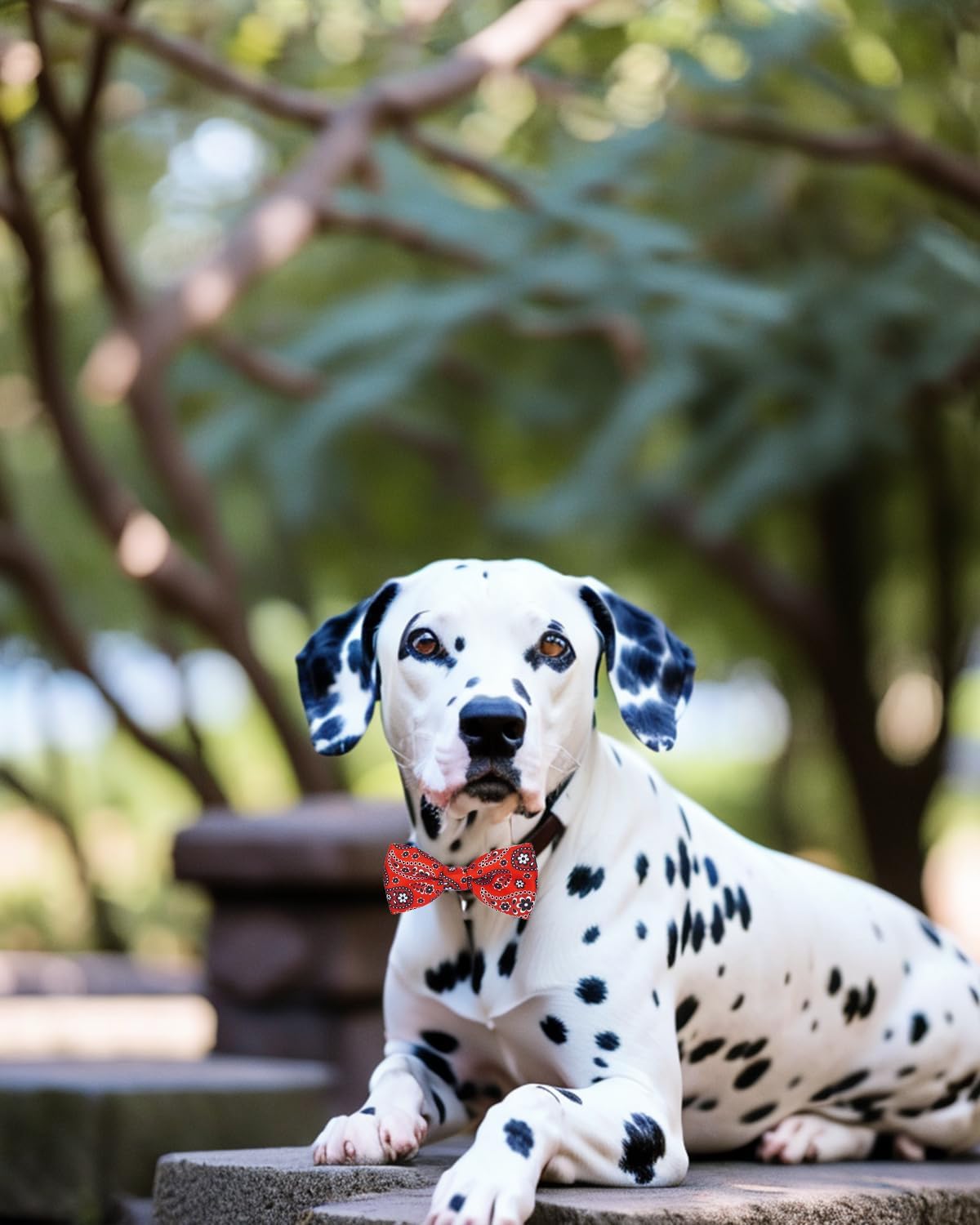 PET SHOW 10 Pack Big Dog Bow Ties for Large Medium Dogs Sliding Collar Attachments Daily Bowties