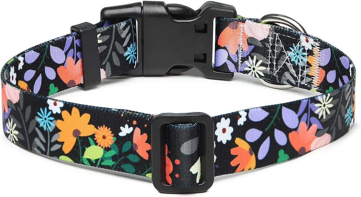 Mercano Adjustable Dog Collar - Special Design Patterns, Soft Nylon Comfortable Durable Pet Collar