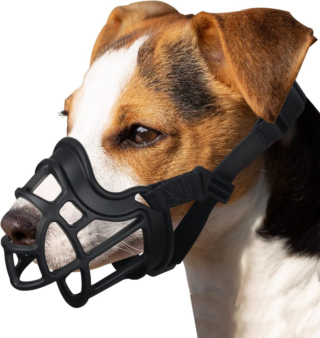 BARKLESS Dog Muzzle, Basket Muzzle Anti Biting Chewing, Sturdy Lightweight Cage Mouth Cover for
