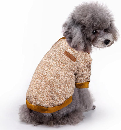 Jecikelon Dog Clothes Dogs Sweater Soft Puppies Clothing Winter Puppy Sweaters Warm Outfit for Dogs