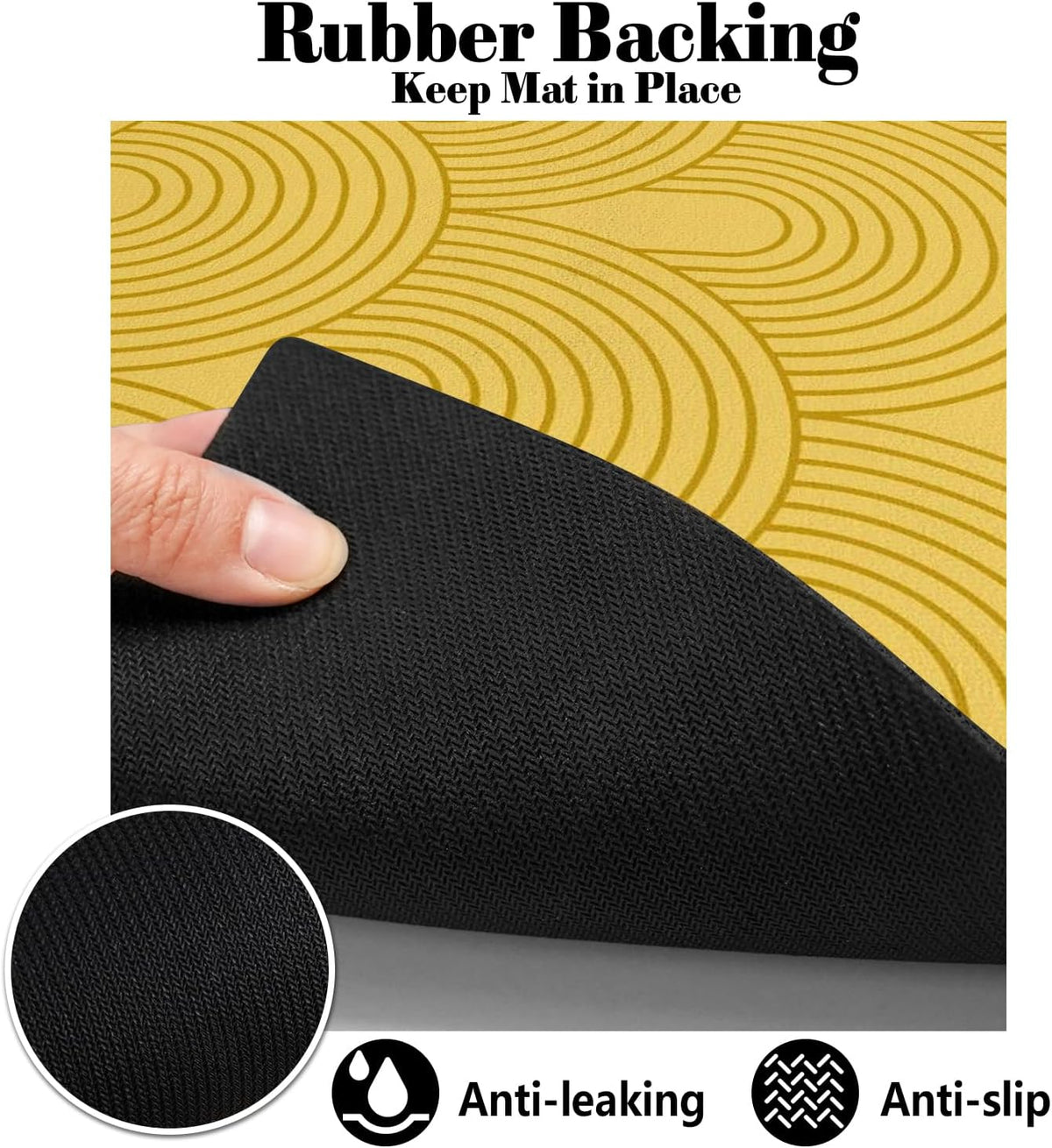Dog Food Mats for Floors Absorbent, Pet Cat Food Mat - Quick Dry Dog Bowl Mats for Food and Water