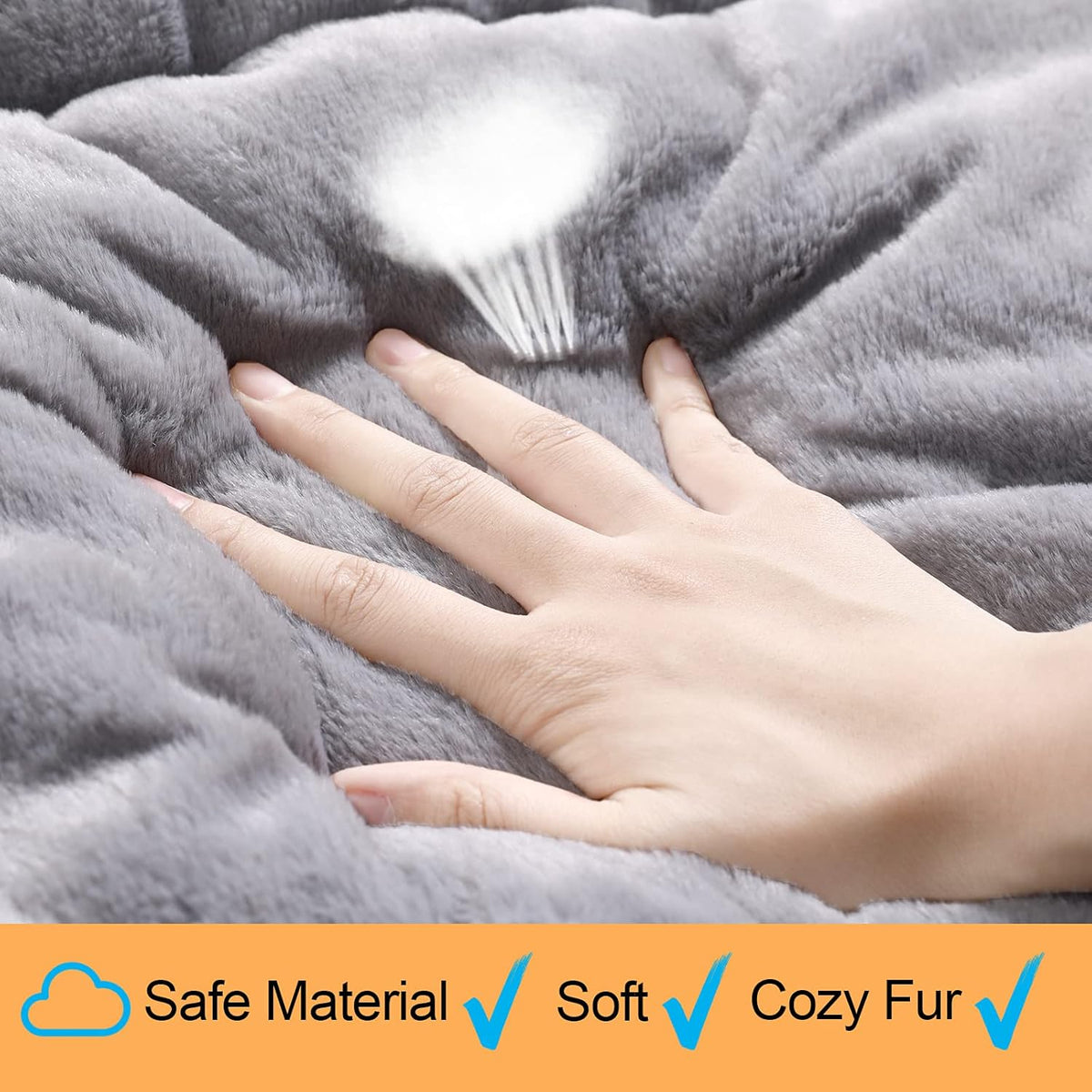 Dog Beds Crate Pad for Medium/Large Dogs Fit Metal,Ultra Soft, Washable & Anti-Slip Kennel Pad for