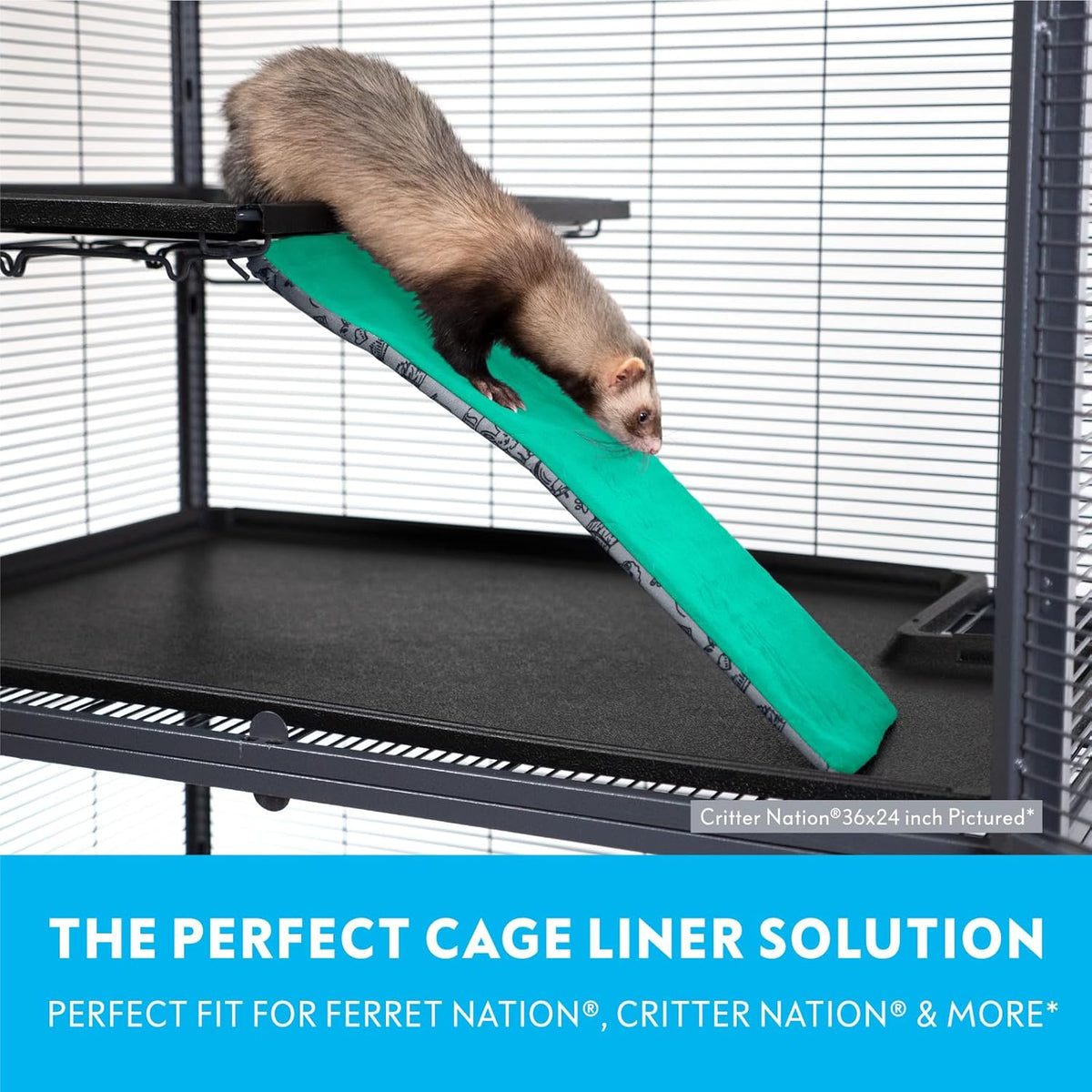 Paw Inspired Fitted Fleece Liner for Ferret Nation, Critter Nation Cage for Ferrets, Rats