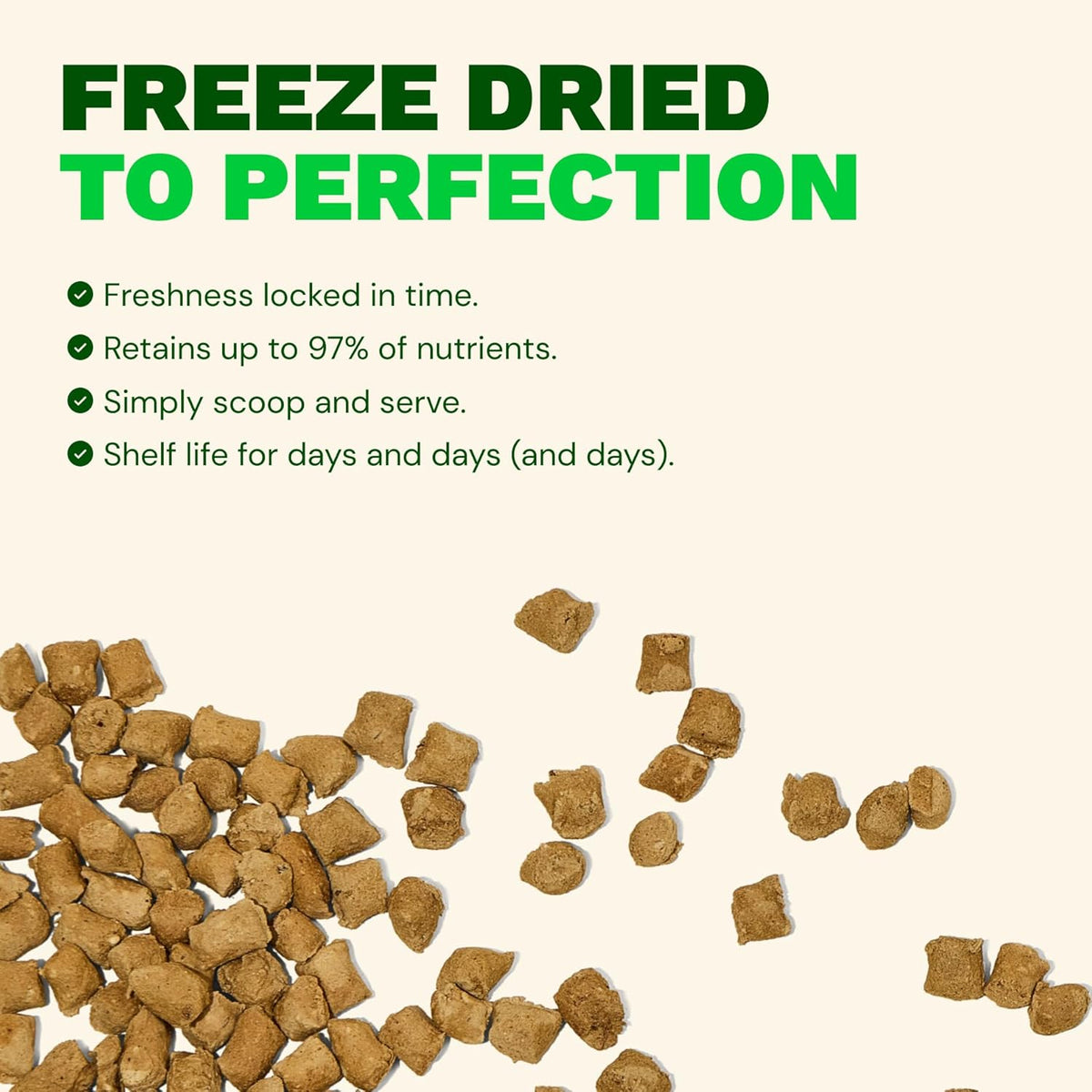 Get Joy Gut Health Fresh Freeze Dried Raw Meal, Chicken Recipe, 16 Ounce Bag, Dog Food for Dogs of