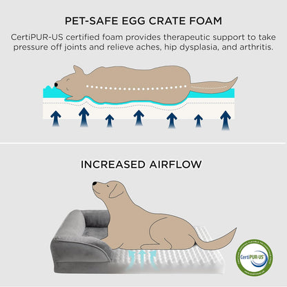 Bedsure Orthopedic Dog Beds Large Sized Dog - Washable Large Dog Cat Bed Waterproof, Comfort Dogs