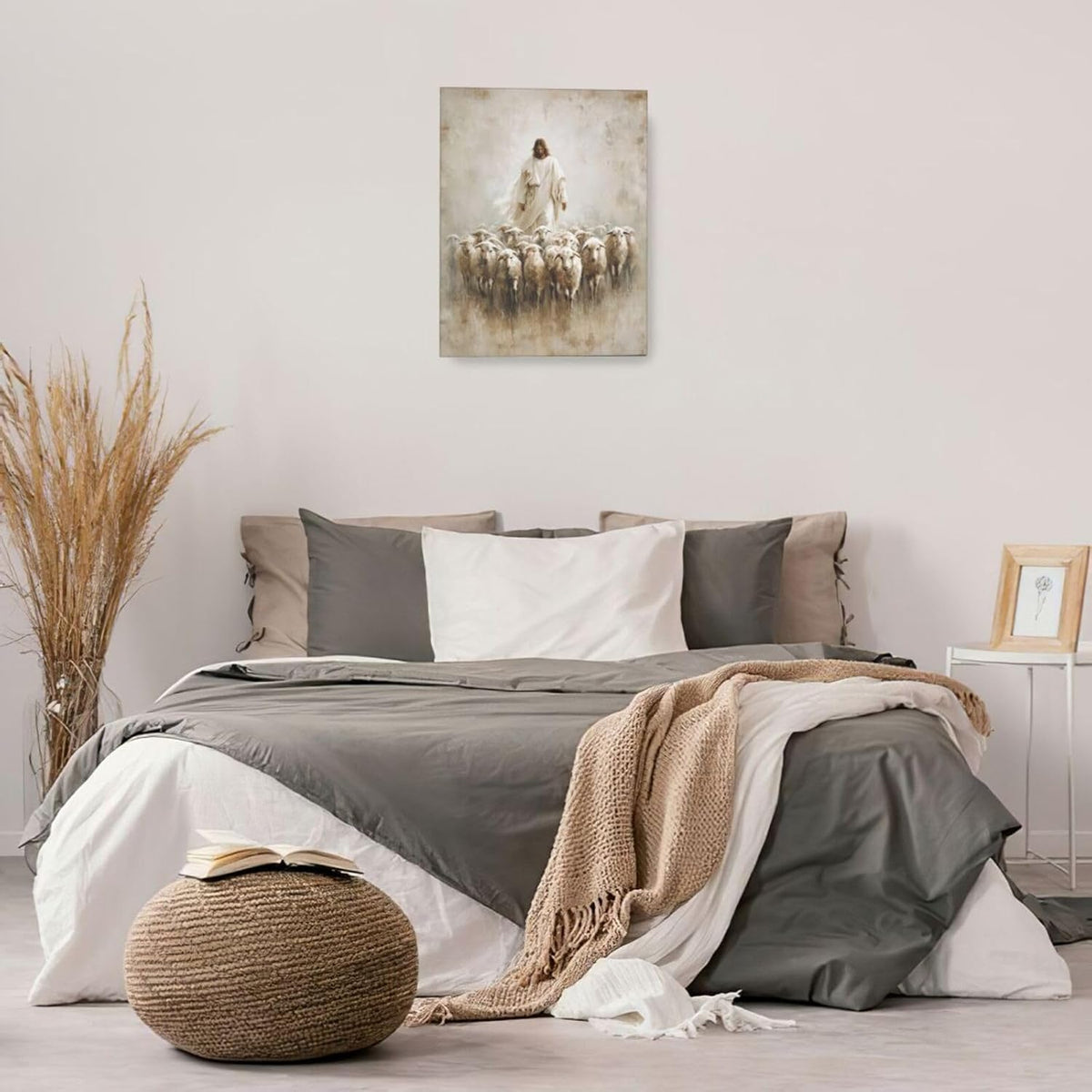 Jesus and Lamb Wall Art Christian Jesus Lamb Canvas Wall Decor Christ Religious Pictures painting