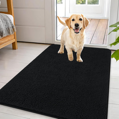 OLANLY Dog Door Mat for Muddy Paws 44x32, Absorbs Moisture and Dirt, Absorbent Non-Slip Washable