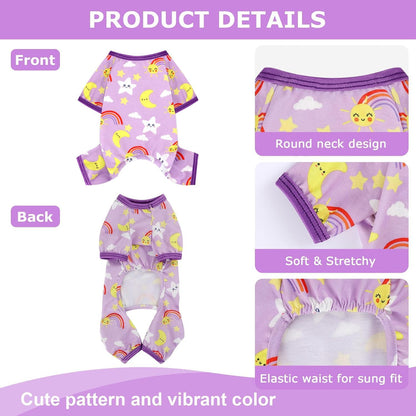 Dog Pajamas Pjs Dog Clothes for Small Dogs Girl - Boy - Small Size Dogs, Soft Stretchy Puppy