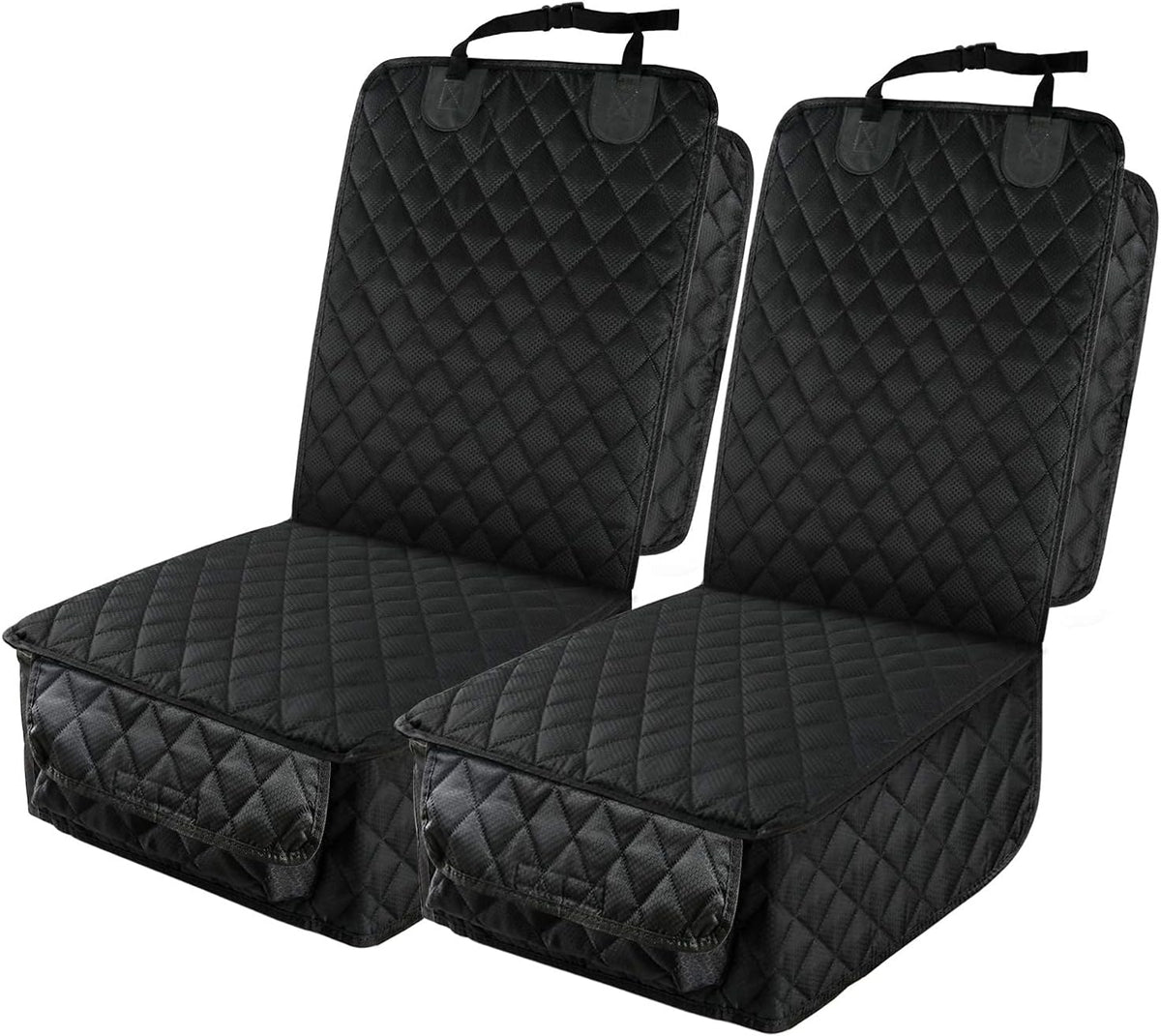PETICON Waterproof Front Seat Car Cover 2 Pack, Full Protection Dog Car Seat Cover with Side Flaps