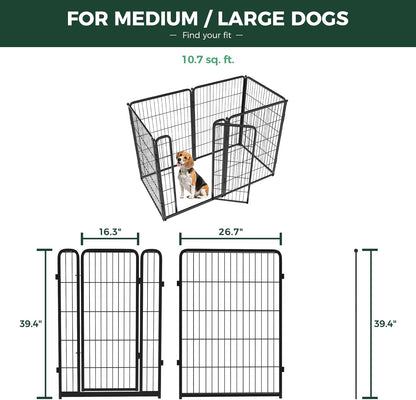 FXW Homeplus Unleashed Indoor Dog Playpen - Stress-Free and Safe Play, Heavy Duty 40 Inch 6 Wire
