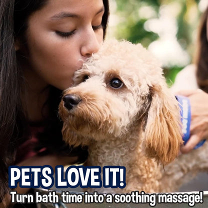 Bodhi Dog Shampoo Brush - Pet Grooming & Bath Supplies for Dogs and Cats - Bath Brush for Long &