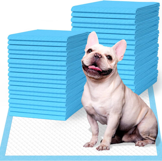 IMMCUTE Puppy Pee Pads 22"x23", 50 Count, Super Absorbent Leak-Proof Disposable Dog Training Pads