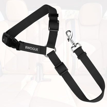 BWOGUE Pet Dog Cat Seat Belts, Car Headrest Restraint Adjustable Safety Leads Vehicle Seatbelt
