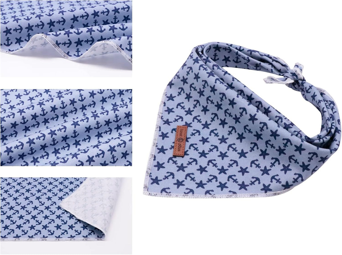 lionet paws Summer Dog Bandana,Fabric Dogs Kerchief for Medium Large Dogs,Dog Cotton Triangle Bibs