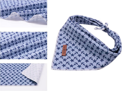 lionet paws Summer Dog Bandana,Fabric Dogs Kerchief for Medium Large Dogs,Dog Cotton Triangle Bibs