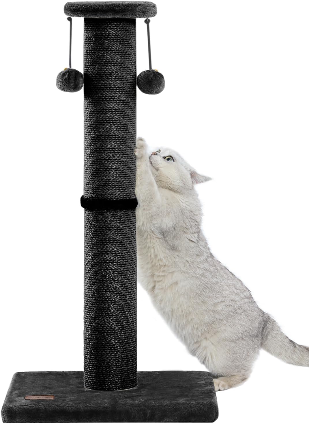 Kilodor 34Inch Tall Cat Scratching Post,4.3Inch Diameter Large Sisal Cat Scratch Post with Ball