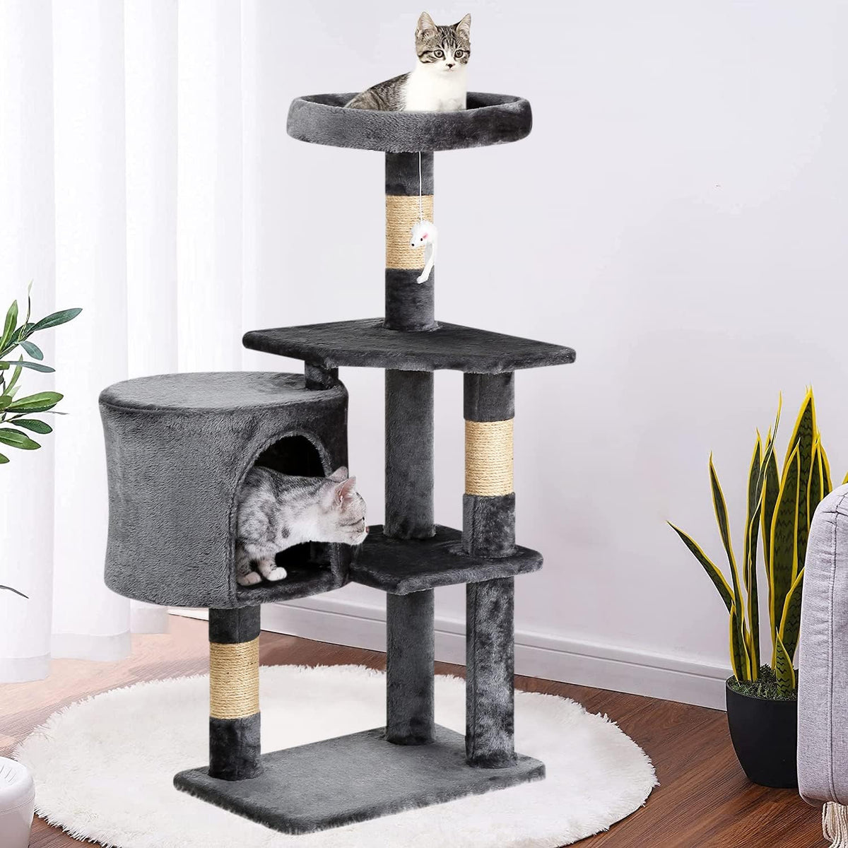 BestPet Cat Tree 36 inch Tall Scratching Toy Activity Centre Cat Tower Cat Condo Multi-Level