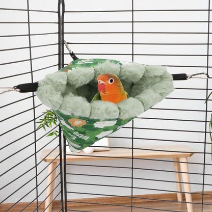Wontee Bird Nest House Winter Warm Hanging Hammock Bird Bed Snuggle Hut for Parakeets Budgies