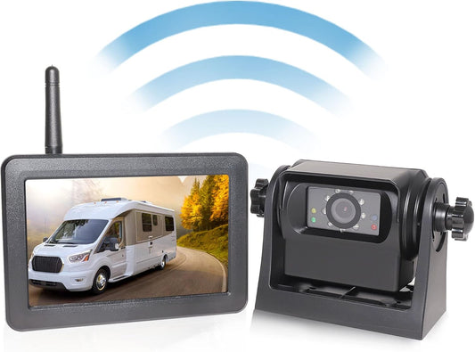 EWAY Wireless WiFi Magnetic Hitch Backup Camera 1080P HD Rechargeable Battery Powered No Wiring