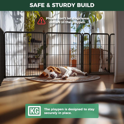 FXW Homeplus Unleashed Indoor Dog Playpen - Stress-Free and Safe Play, Heavy Duty 32 Inch 16 Wire
