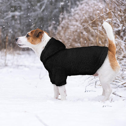 Fuzzy Dog Sweaters for Medium Dogs Dog Hoodie Sweater Clothes Warm Soft Cozy Pet Coats Hooded