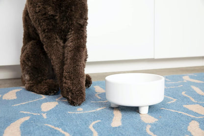 Waggo Uplift Ceramic Dog Bowl for Small Medium and Large Breeds - Heavyweight and Durable Pet Food