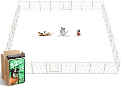 FXW Rollick Unleashed Dog Playpen for Indoor, Yard, RV Camping, 32 inch 32 Panels for Small and