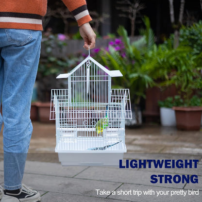 Small Bird Travel Cage - The Lightweight Small Birds Starter Kit with Birdcages and Accessories