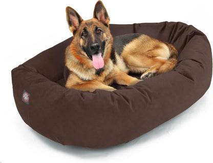 Majestic Pet 52 Inch Suede Shredded Memory Foam Mix Calming Extra Large Dog Bed Washable 52 x 35 x
