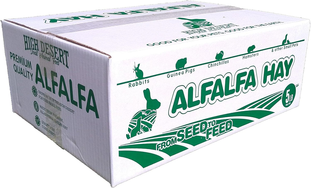 High Desert Alfalfa Hay for Rabbits, Guinea Pigs, Chinchillas & Small Pets – Protein-Rich Natural