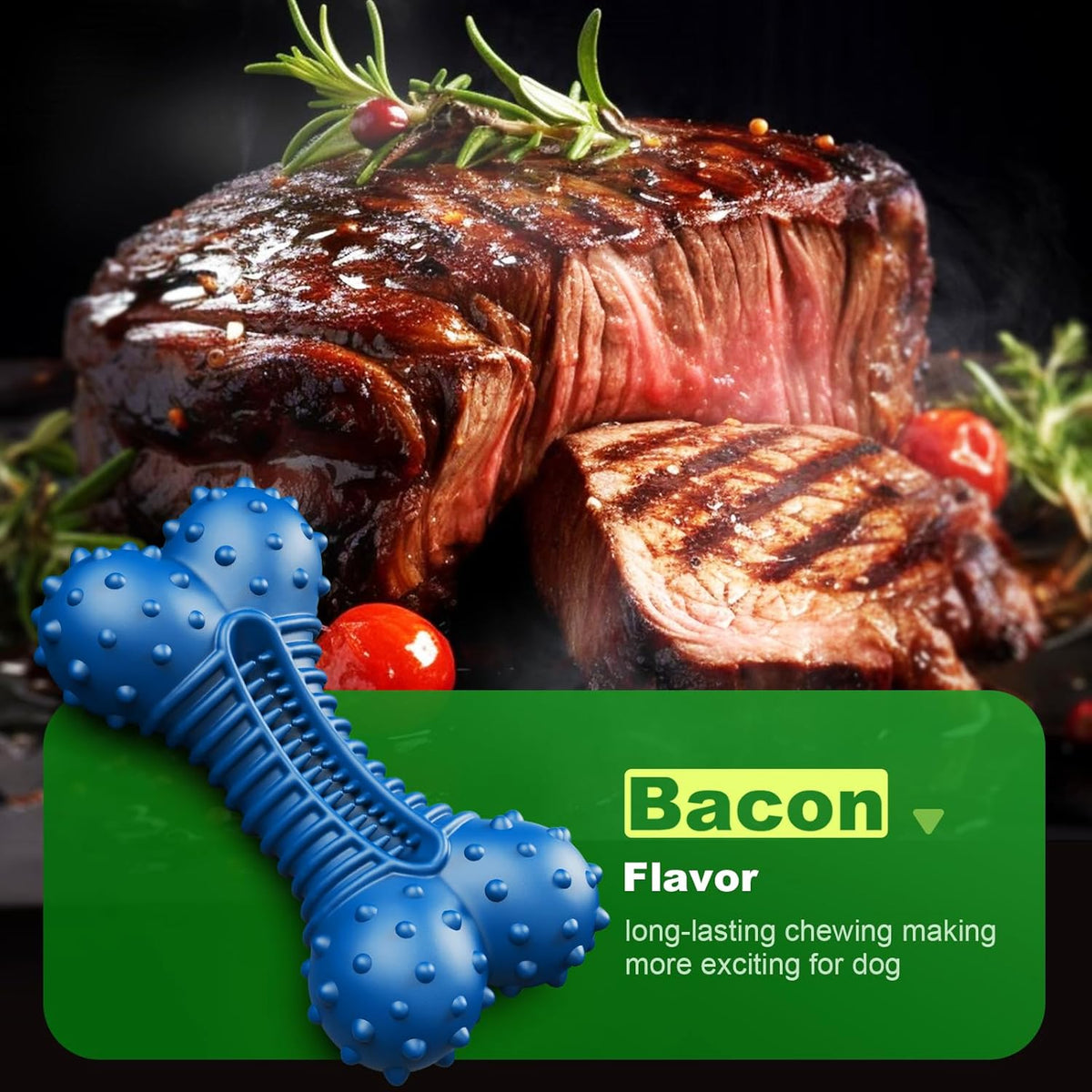 Dog Toys for Aggressive Chewers, Indestructible Chew Toys for Medium Large Dogs,Durable Rubber Dog