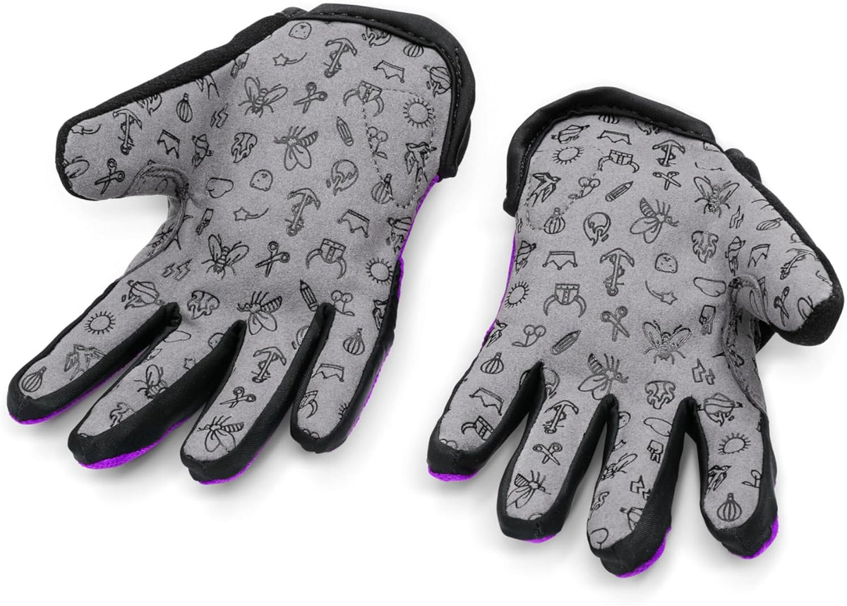 woom TENS Bike Gloves, Child’s & Youth Bicycle Full Finger Protection with Grip for Road Cycling &