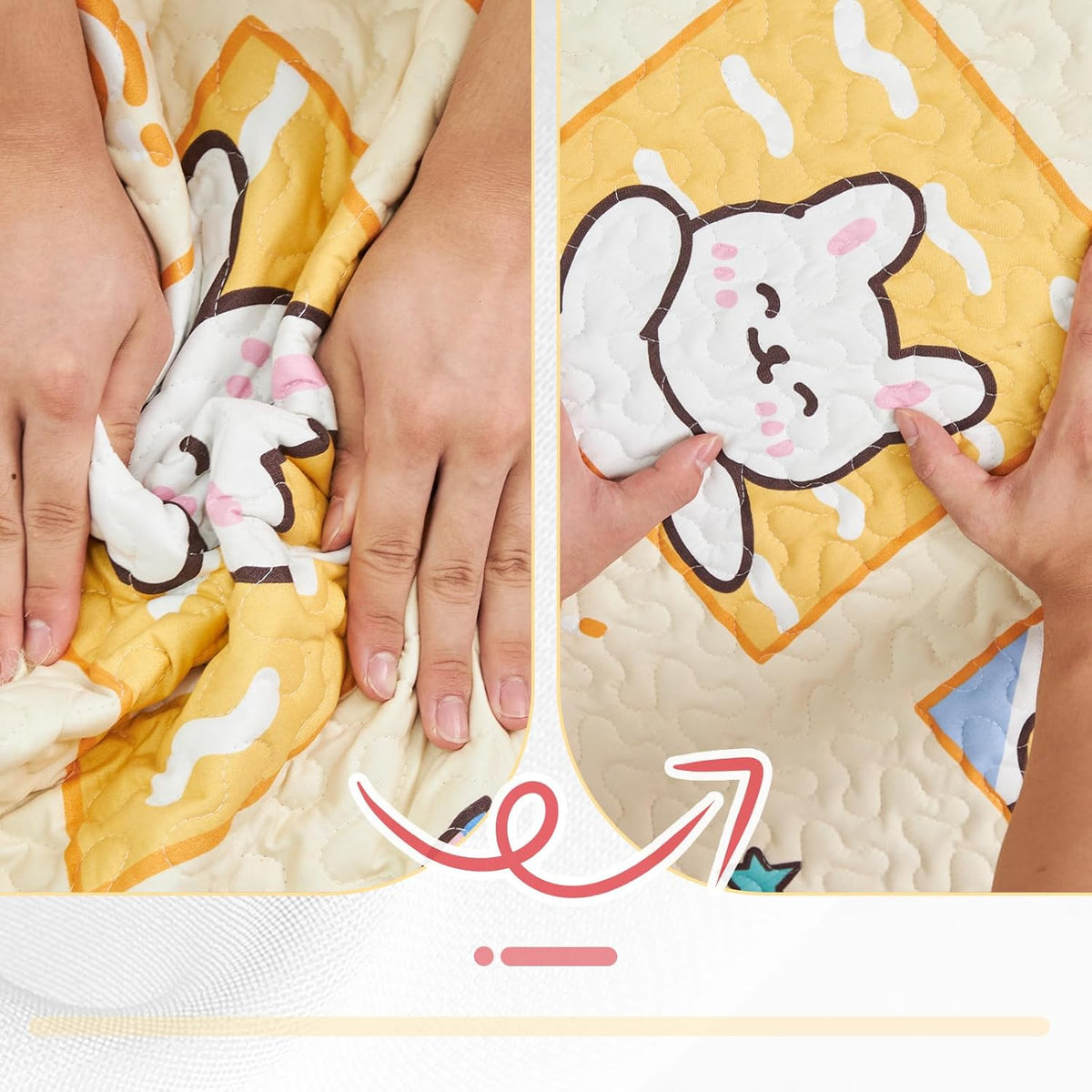PJYuCien Washable Dog Playpen Mat, 36”x 36”, Leak-Proof Reusable Puppy Pee Pads, Non-Slip Pee Mat