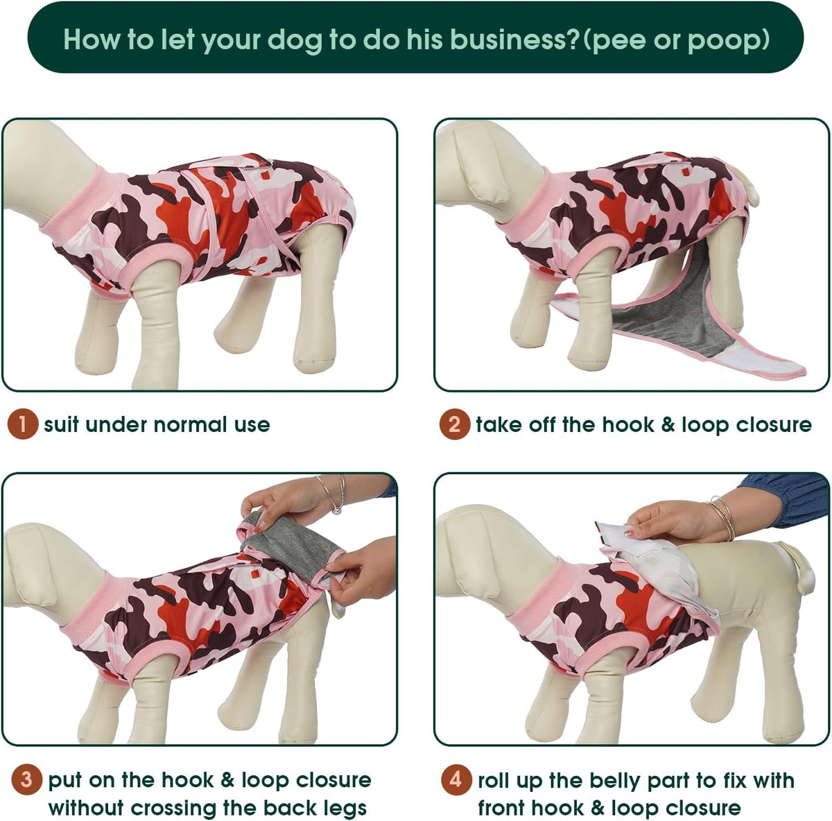 Kuoser Recovery Suit for Dogs Cats After Surgery, Professional Pet Recovery Shirt Dog Abdominal