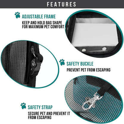 PetAmi Dog Purse Carrier for Small Dogs, Airline Approved Soft Sided Pet Carrier with Pockets