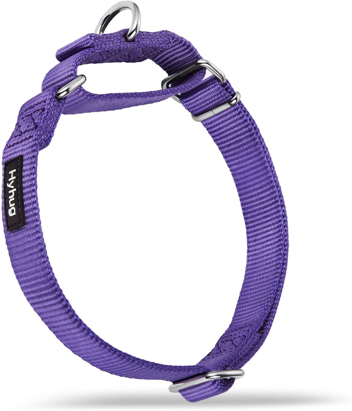 Hyhug Pets Premium Upgraded Heavy Duty Nylon Anti-Escape Martingale Collar for Boy and Girl Dogs