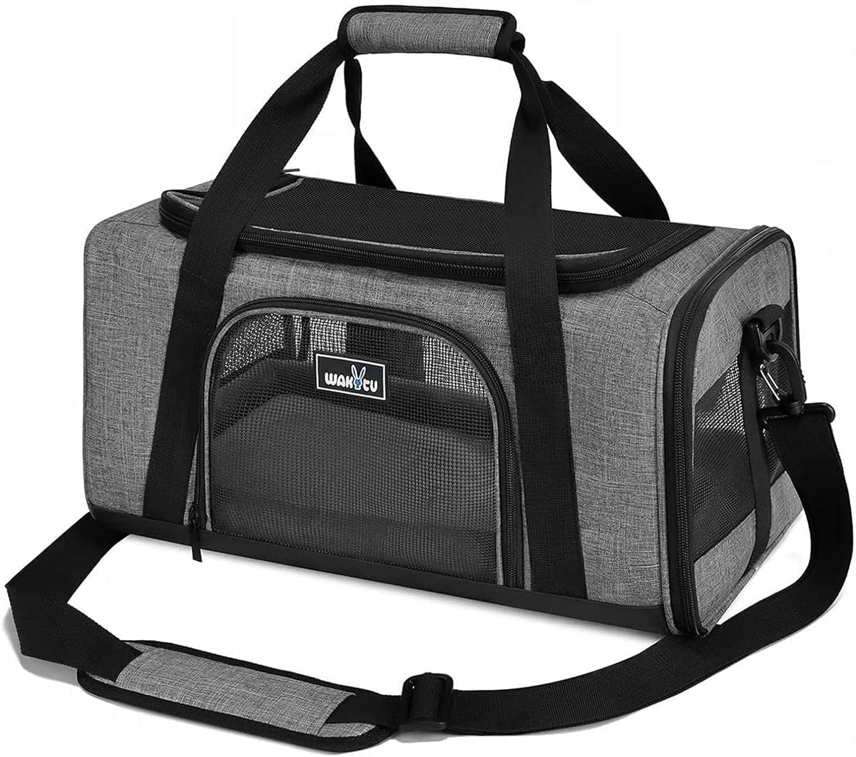 TSA Approved Pet Carrier for Small Cats Dogs, Travel Bag with Adequate Ventilation, 5 Mesh Windows