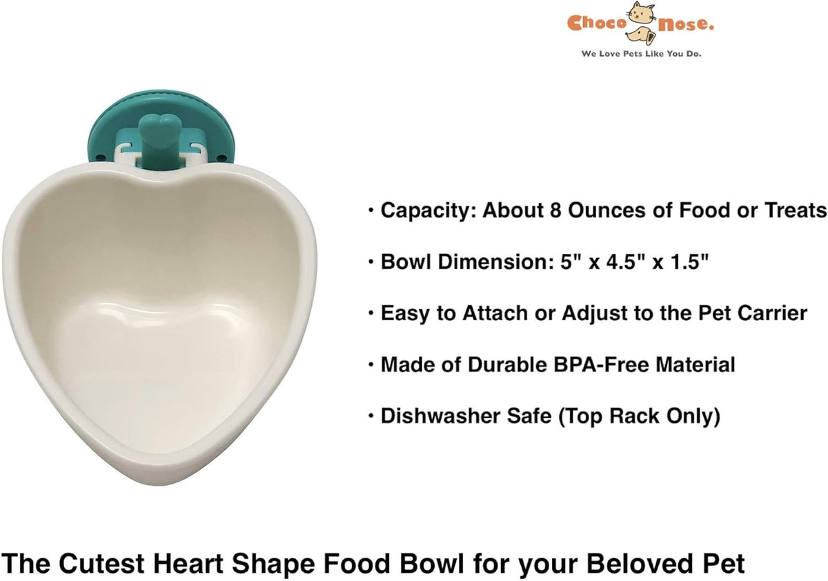 Choco Nose Patented No-Drip Water Bottle/Feeder and Detachable Food Dish Set for Puppies/Toy Breed