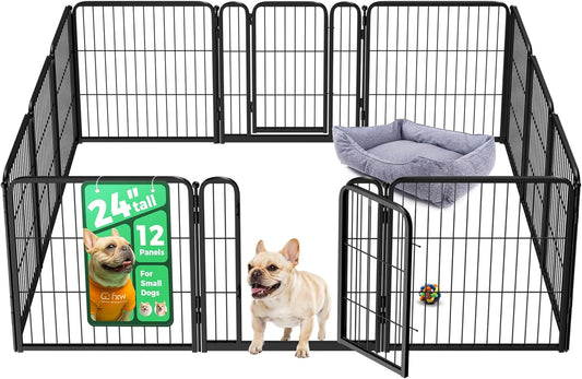 FXW Homeplus Unleashed Indoor Dog Playpen - Stress-Free and Safe Play, Heavy Duty 24 Inch 12 Wire