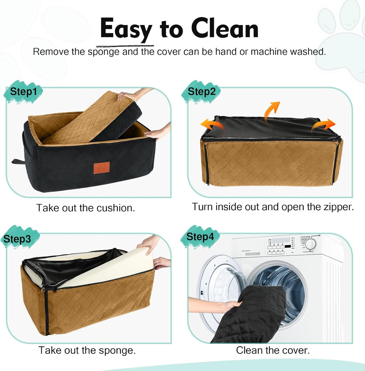 Dog Car Seat for Large Medium Dogs,Washable Pet Car Seat Under 55 lbs or 2 Small Dogs,Dog Booster
