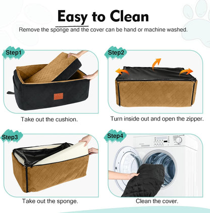 Dog Car Seat for Large Medium Dogs,Washable Pet Car Seat Under 55 lbs or 2 Small Dogs,Dog Booster