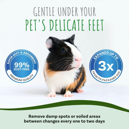 Small Pet Select White Paper Bedding 56L, Litter for Rabbit, Guinea Pig, Hamster, Bunny and Other
