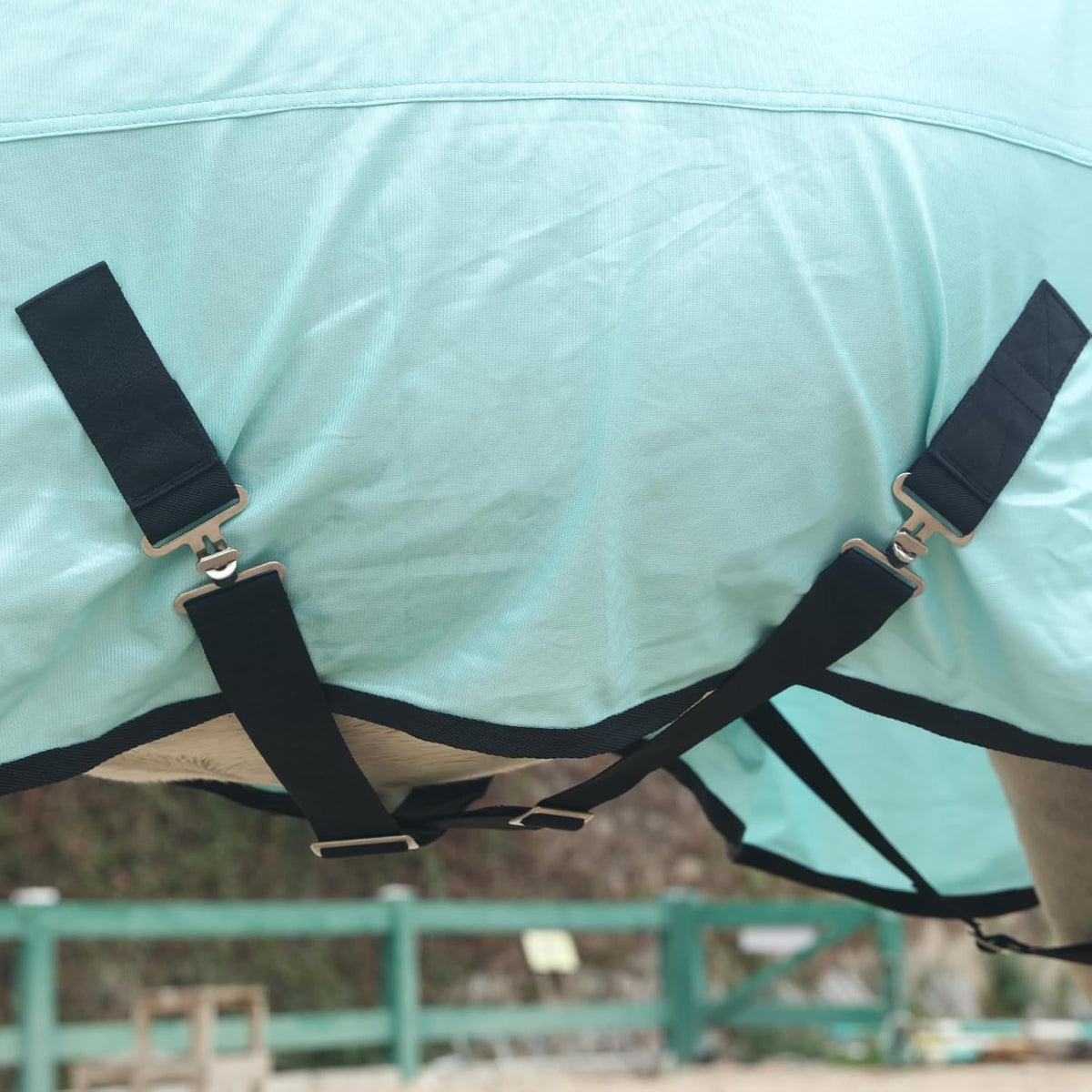 Horse Fly Sheet, Standard Neck Comfy Mesh Fly Sheet for Horses, Equine Summer Sheets UV-Protective
