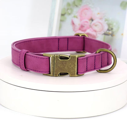 Didog Soft PU Leather Dog Collar, Stylish Quick Released Dog Collar for Large Dogs, Easy Clean