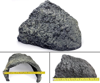 Rock Cave Habitat Hidden for Reptile and Amphibians.Terrarium & Aquarium Decor, Reptile hideout